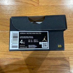 JORDAN 1 RETRO HIGH OG (TODDLER) - SIZE: 4C
